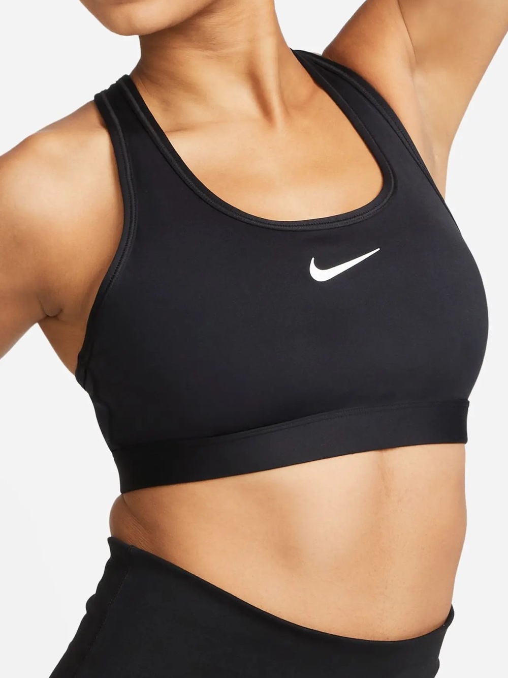 Nike Dri-Fit Black Sports Swoosh Size Small S